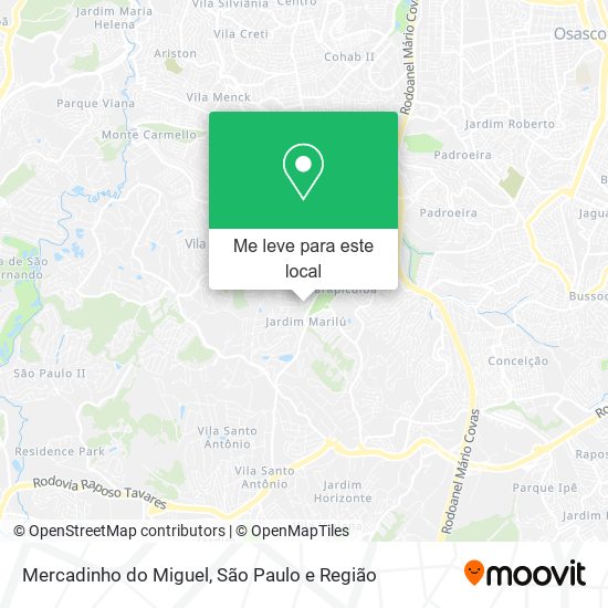 Mercadinho do Miguel mapa