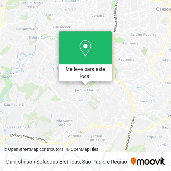 Danijohnson Solucoes Eletricas mapa