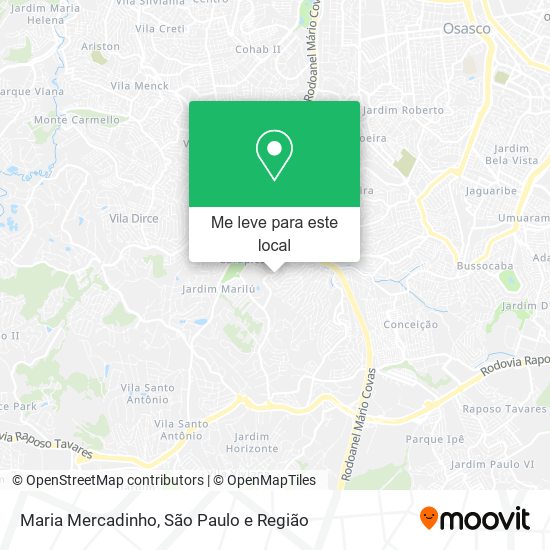 Maria Mercadinho mapa