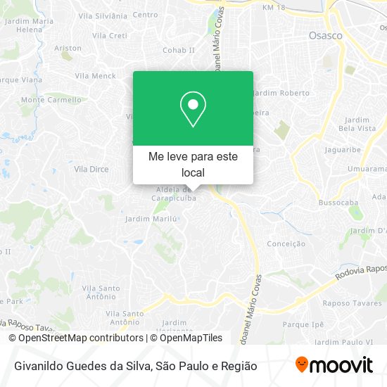 Givanildo Guedes da Silva mapa