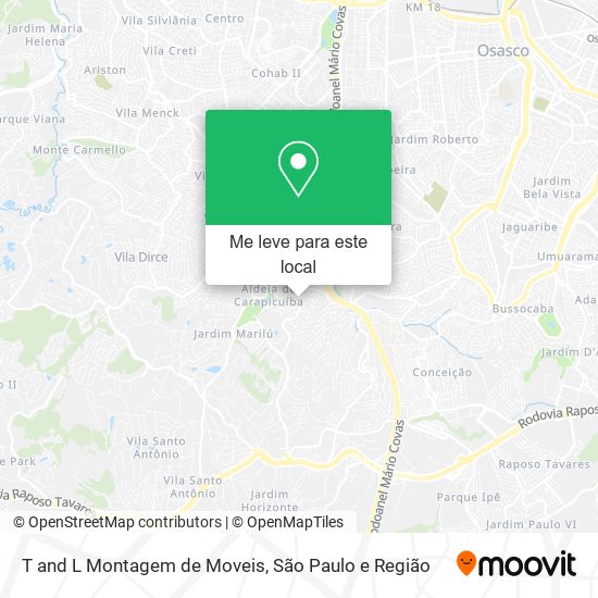 T and L Montagem de Moveis mapa