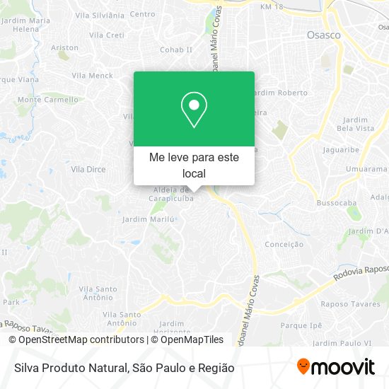 Silva Produto Natural mapa
