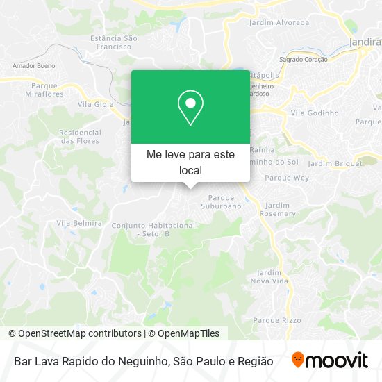 Bar Lava Rapido do Neguinho mapa