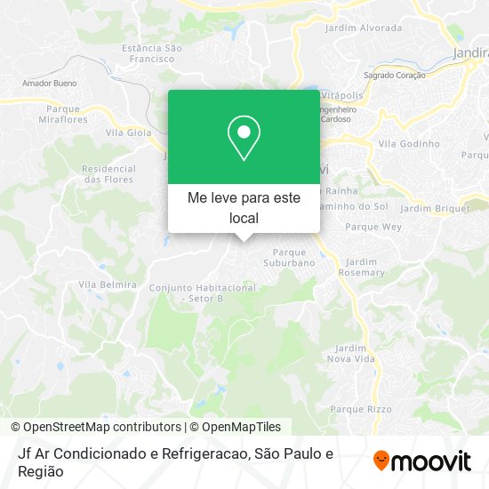 Jf Ar Condicionado e Refrigeracao mapa