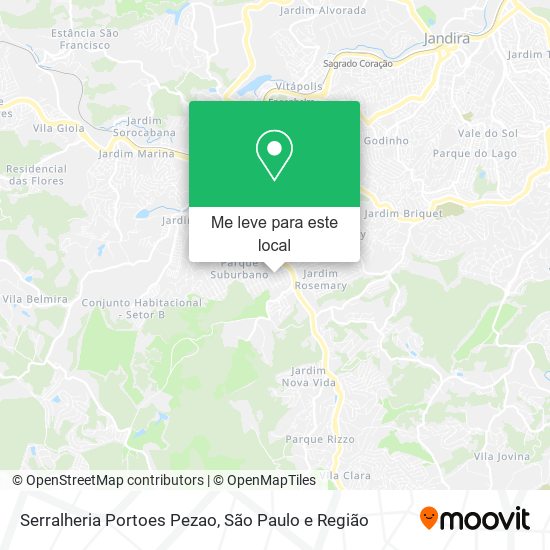 Serralheria Portoes Pezao mapa