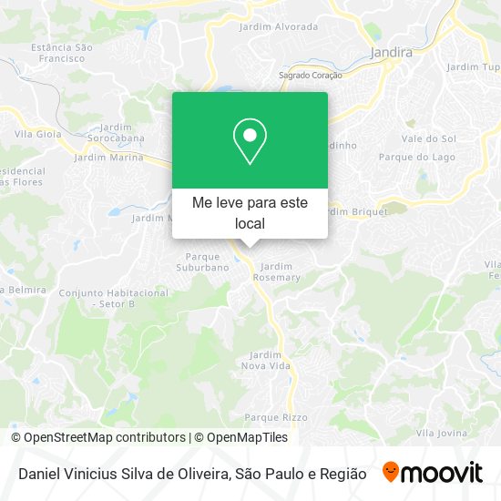 Daniel Vinicius Silva de Oliveira mapa