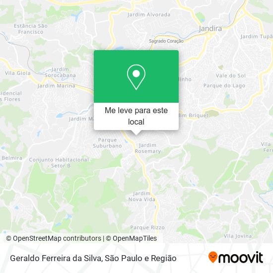 Geraldo Ferreira da Silva mapa