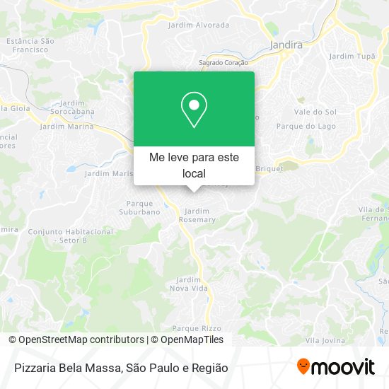 Pizzaria Bela Massa mapa