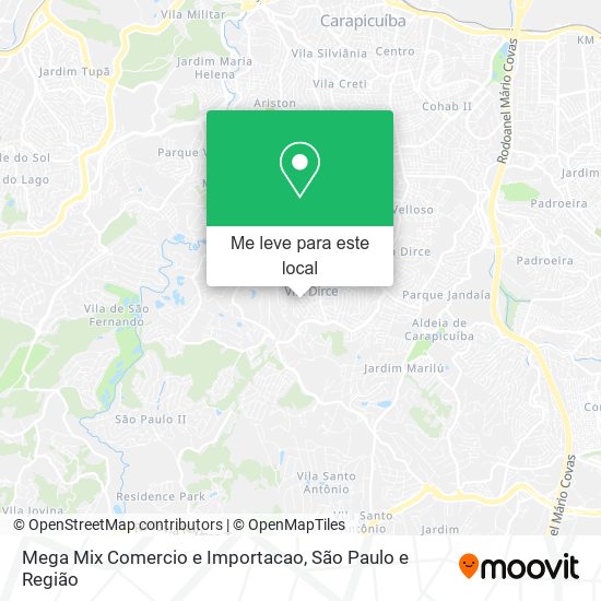 Mega Mix Comercio e Importacao mapa