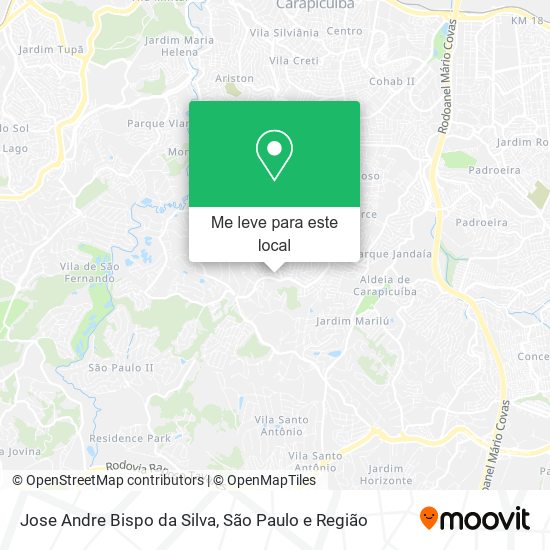 Jose Andre Bispo da Silva mapa