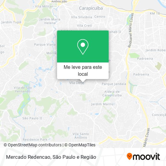 Mercado Redencao mapa