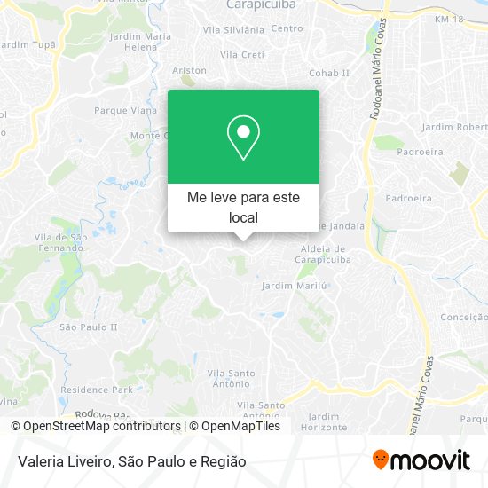 Valeria Liveiro mapa