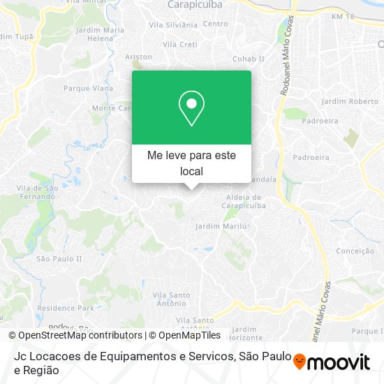 Jc Locacoes de Equipamentos e Servicos mapa