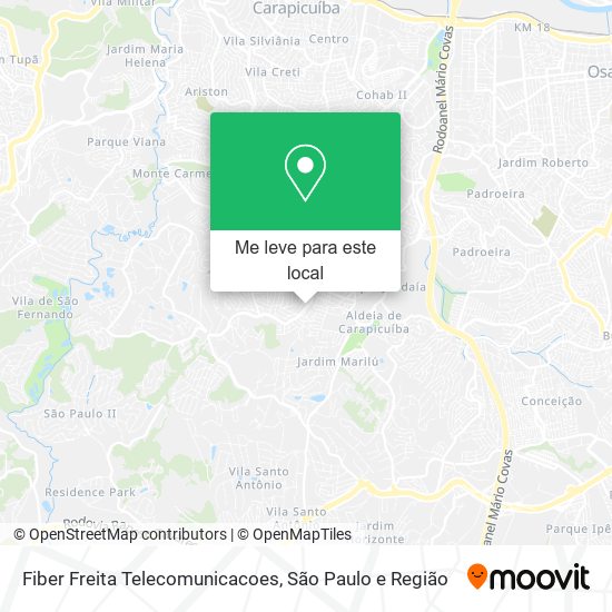 Fiber Freita Telecomunicacoes mapa