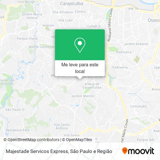 Majestade Servicos Express mapa