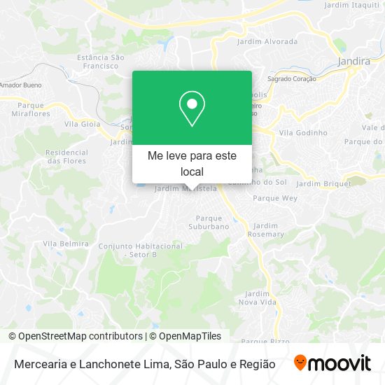 Mercearia e Lanchonete Lima mapa