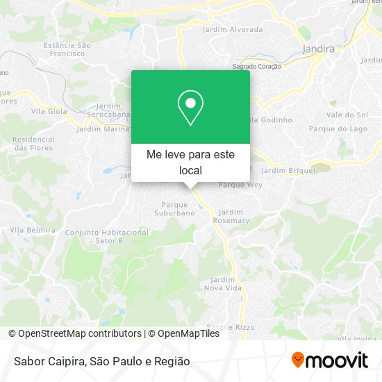 Sabor Caipira mapa