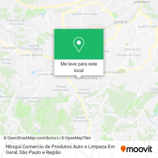 Nbsgui Comercio de Produtos Auto e Limpeza Em Geral mapa