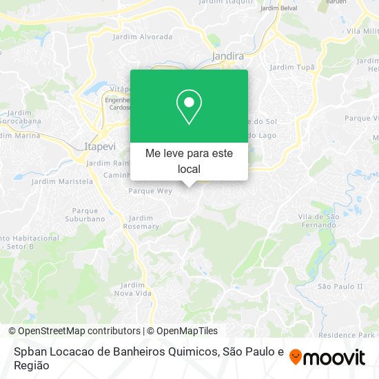 Spban Locacao de Banheiros Quimicos mapa