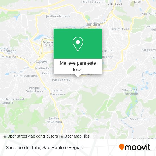 Sacolao do Tatu mapa