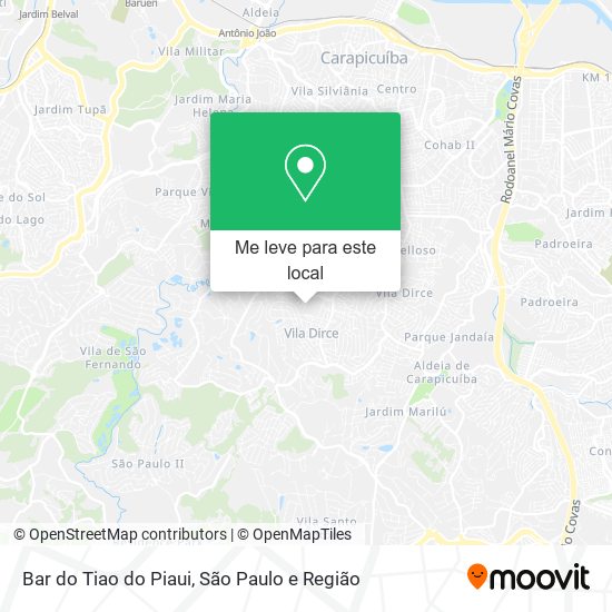 Bar do Tiao do Piaui mapa