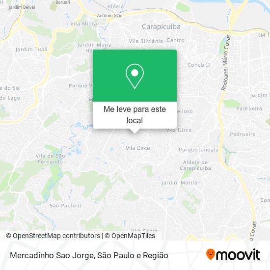 Mercadinho Sao Jorge mapa