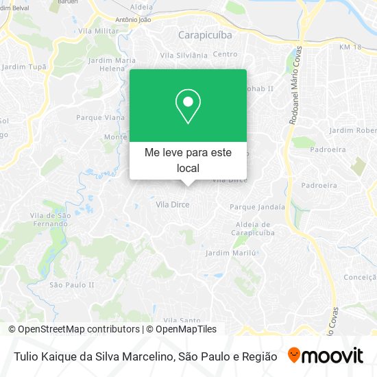 Tulio Kaique da Silva Marcelino mapa