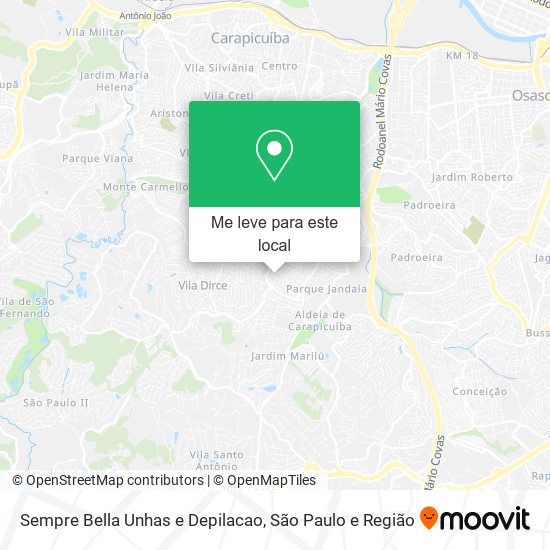 Sempre Bella Unhas e Depilacao mapa