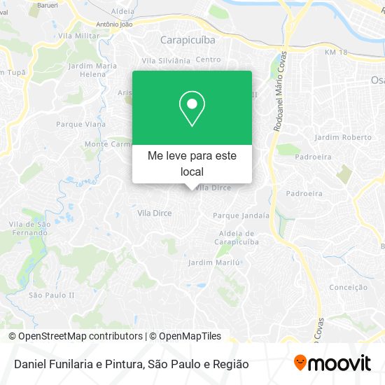 Daniel Funilaria e Pintura mapa