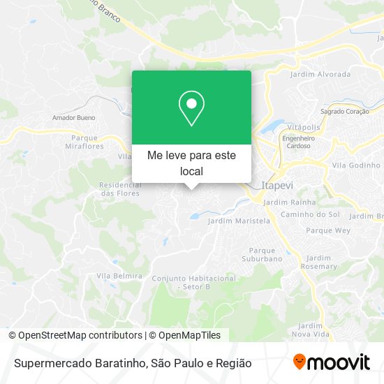 Supermercado Baratinho mapa