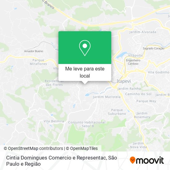 Cintia Domingues Comercio e Representac mapa