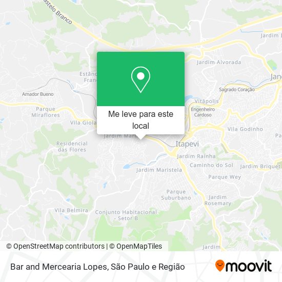 Bar and Mercearia Lopes mapa