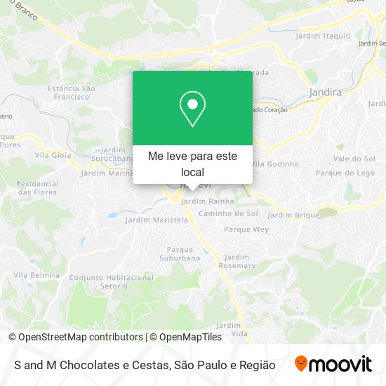 S and M Chocolates e Cestas mapa