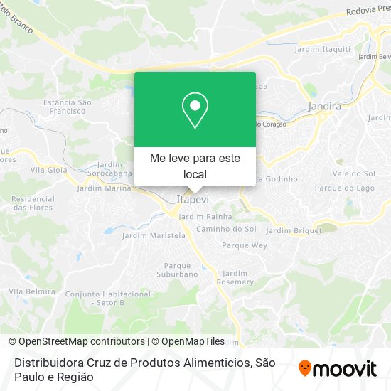 Distribuidora Cruz de Produtos Alimenticios mapa