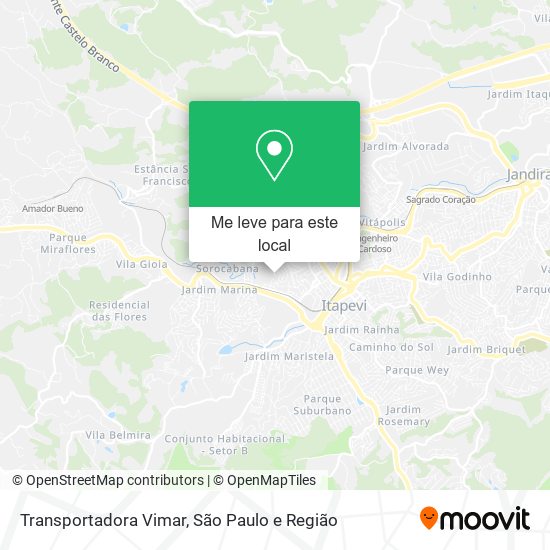 Transportadora Vimar mapa