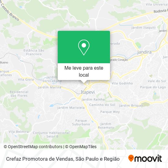 Crefaz Promotora de Vendas mapa