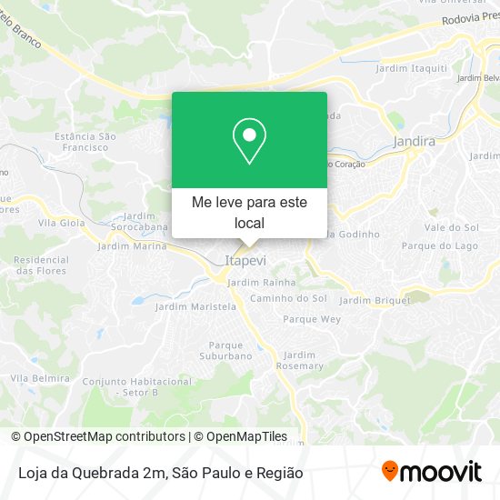 Loja da Quebrada 2m mapa