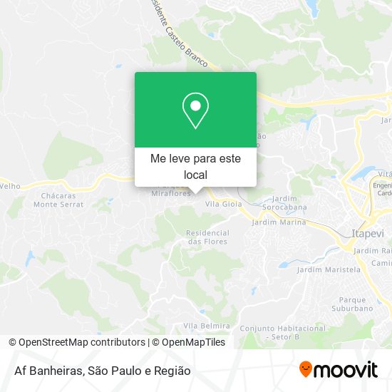 Af Banheiras mapa