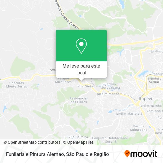 Funilaria e Pintura Alemao mapa