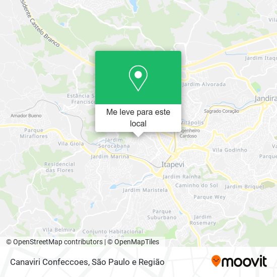 Canaviri Confeccoes mapa