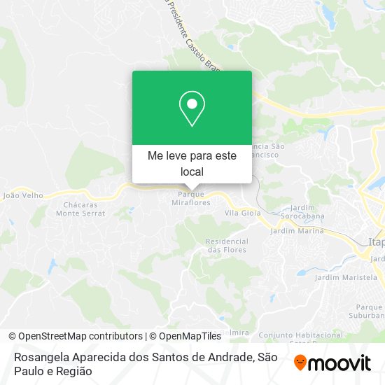 Rosangela Aparecida dos Santos de Andrade mapa