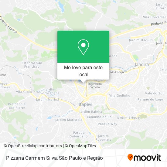 Pizzaria Carmem Silva mapa