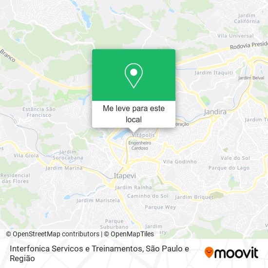 Interfonica Servicos e Treinamentos mapa