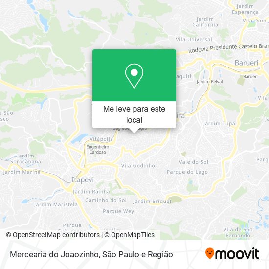 Mercearia do Joaozinho mapa