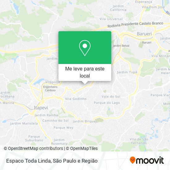 Espaco Toda Linda mapa