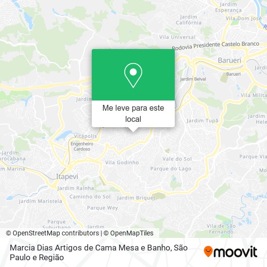 Marcia Dias Artigos de Cama Mesa e Banho mapa