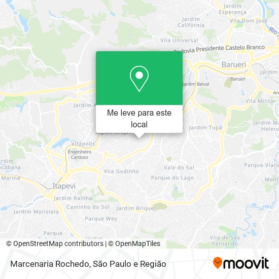 Marcenaria Rochedo mapa