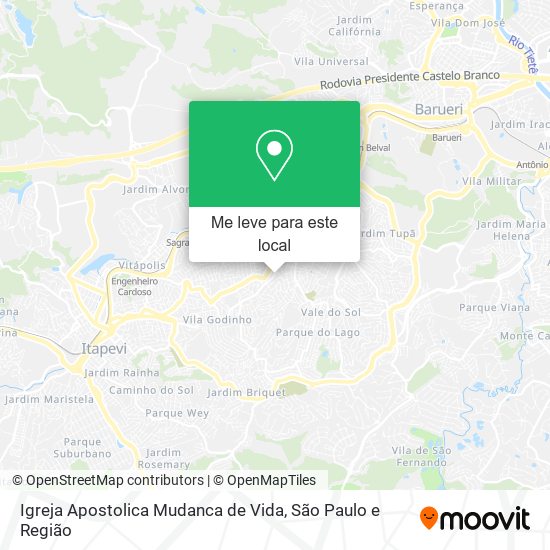 Igreja Apostolica Mudanca de Vida mapa