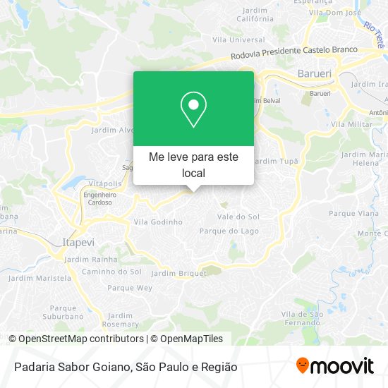 Padaria Sabor Goiano mapa