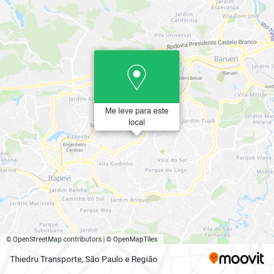 Thiedru Transporte mapa